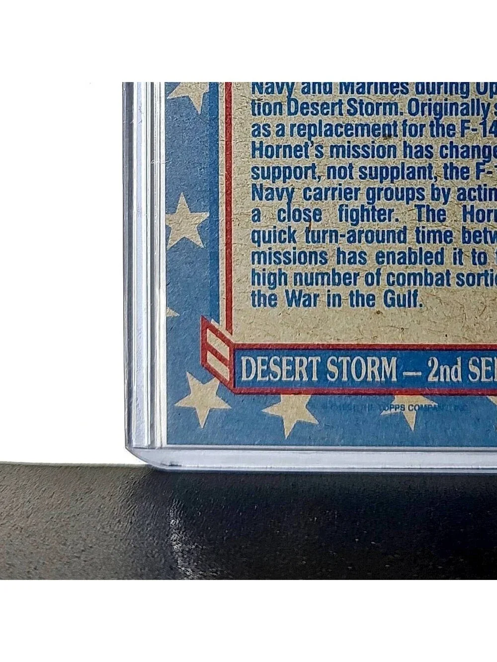 F/A-18 Hornet 1991 Topps Desert Storm #116 Card
